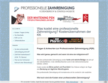 Tablet Screenshot of professionellezahnreinigungkosten.com